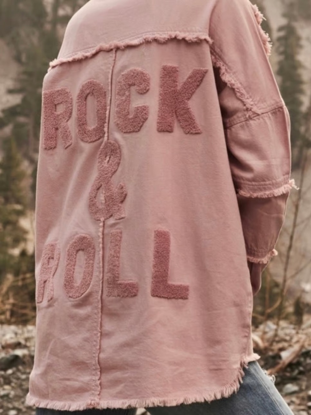 Elan Devan Rock & Roll Shirt/Jacket in Pink Sz Medium ( oversized)